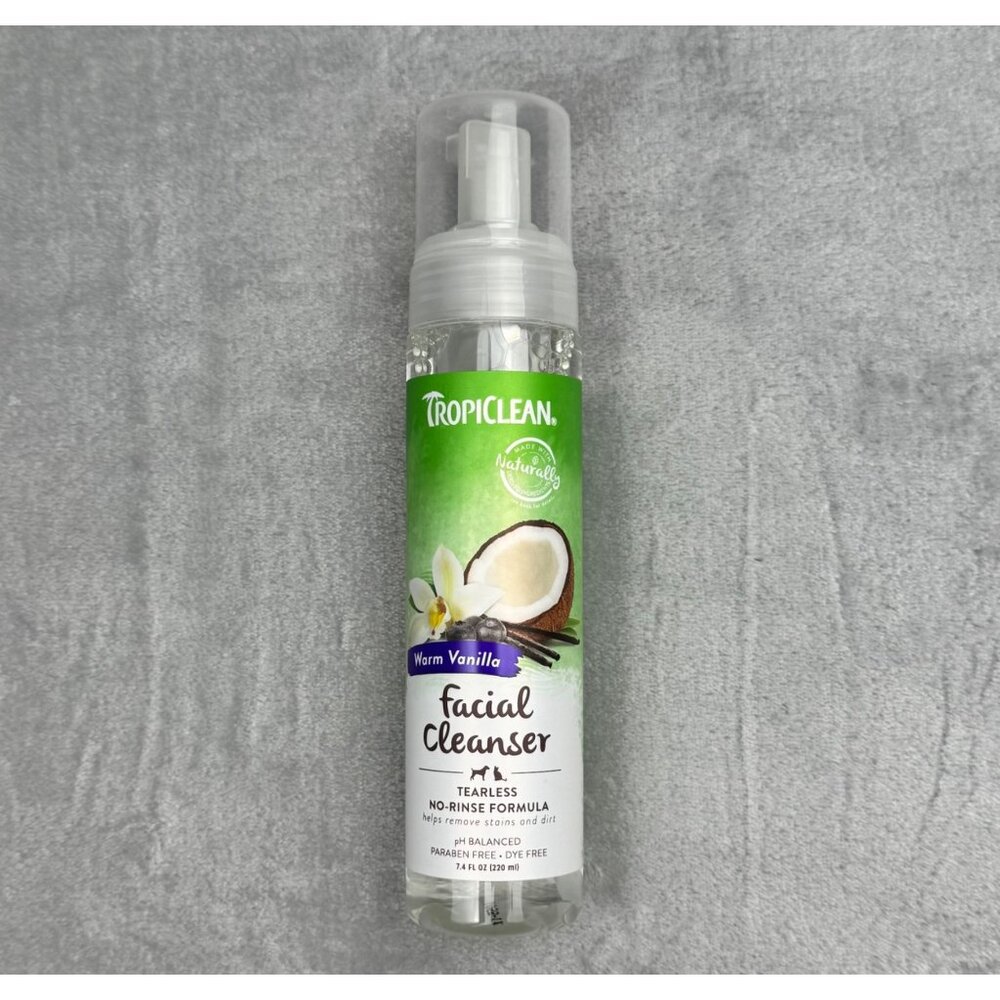 TROPICLEAN Waterless Facial Cleanser for Cats and‎ Dogs